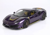 ͽ�� HE180055VIO BBR 1/18 �ե��顼�� Ferrari 488 Pista full open Violet Hong Kong with yellow accents �ݥ�ե�����ѥå�