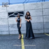 ͽ�� LK2026062215 Lucky Studio 1/64  Black Evening Dress Girls Duo ���Υɥ쥹 �� 2���� �ե����奢