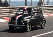 ͽ�� RGM18004CL BBR 1/18 �ե����å� FIAT 500 D Matt black with stripe and #16 