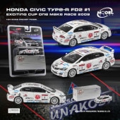 ͽ�� MM64-FD2-001 ModelModel MM 1/64 �ۥ�� ���ӥå� Civic Type-R FD2 #1 Exciting Cup One Make Race 2009