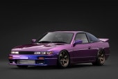 ͽ�� IG4074 �����˥å�����ǥ� 1/18 ���� Nissan Sileighty Purple Metallic 