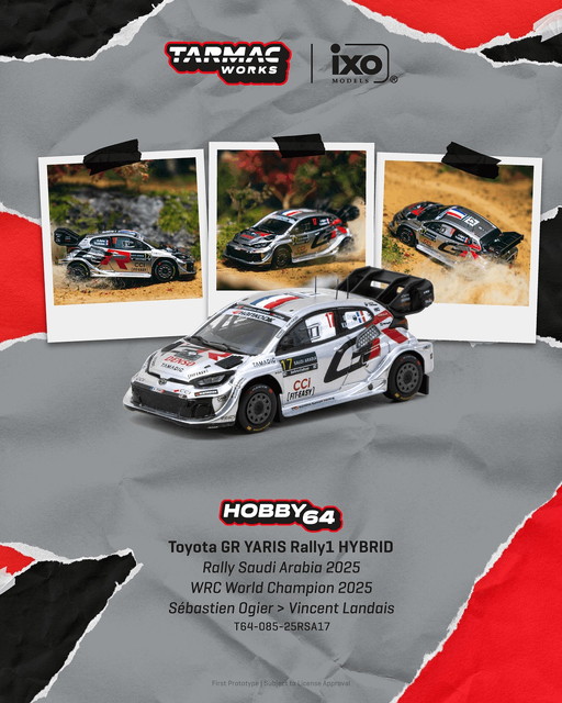 【激レア漆塗り】TIME DOMAIN mini 完動品 予約 T64-085-25RSA17 Tarmac Works 1/64 トヨタ Toyota GR YARIS