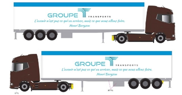 予約 118182 ELIGOR 1/43 DAF XG 穀物運搬用 ダンプ トレーラー GROUPE