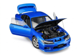 ͽ�� M83003 �⡼�����إ�å��� 1/18 Nissan Silvia (S15) Spec-R Aero 1999 Brilliant Blue