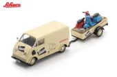 ͽ�� 43U00123 ���女�� 1/43  1952 DKW Schnelllaster with trailer and 2x Vespa 
