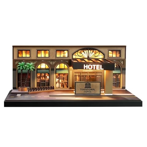 新品 SCJ-82071 収蔵家 ジオラマ 1/64 海外情景ジオラマ TRADITIONAL