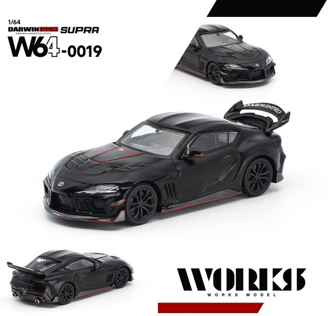 予約 W640019 WORKS Model 1/64 DARWIN PRO SUPRA DARK ダーウィンプロ
