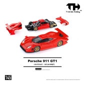 ͽ�� #145-241085(F) Trends Hobby TH 1/64 �ݥ륷�� Porsche 911 GT1 1998 Red