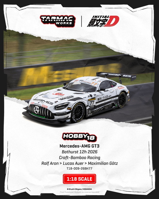 【1000個限定】AMG 1/35 NKL-26 エアロサン 未組立 予約 T18-009-26BH77 Tarmac Works 1/18 メルセデス Mercedes AMG GT3