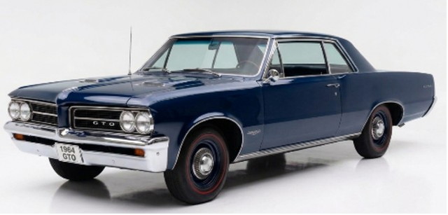 予約 1846 サンスター 1/18 ポンティアック GTO 1964 ノクターンブルー