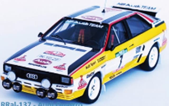 予約 RRal137 トロフュー 1/43 アウディ クワトロ 1984年 ラリー