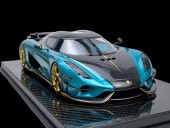 ͽ�� �ե���ƥ������� Frontiart 1/18 �����˥����� �쥲���� Koenigsegg Regera Peacock Blue