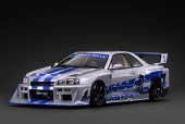 ͽ�� IG4136 �����˥å�����ǥ� 1/18 ���� LB-ER34 Super Silhouette SKYLINE Silver 