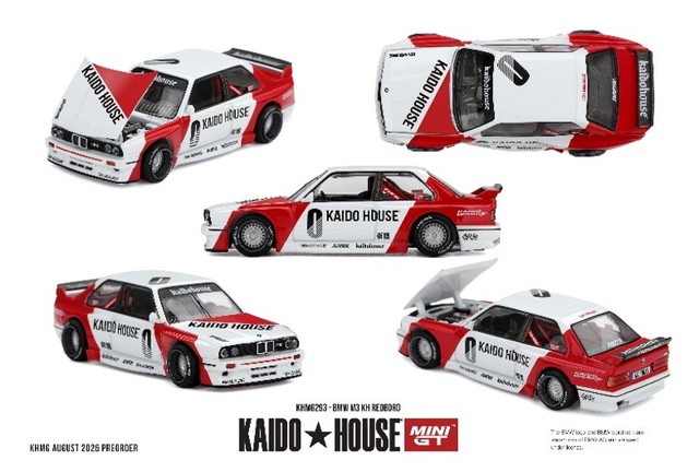 予約 KHMG293 TSM MINI-GT x KAIDO HOUSE 1/64 BMW M3 KH REDBORO(左
