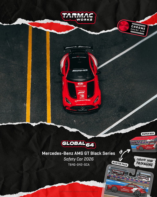 予約 T64G-042-SCA Tarmac Works 1/64 メルセデス ベンツ AMG GT Black