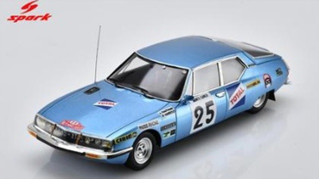 スパーク製.シトロエンＳＭ.1972 シボレーカマロ.1974.セット 予約 S2477 スパーク 1/43 シトロエン Citroen SM #25 Monte Carlo