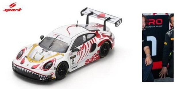 予約 64SP089 スパーク 1/64 ポルシェ Porsche GT3 R #8 AO Racing