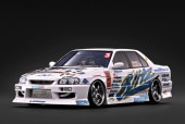 ͽ�� IG4195 �����˥å�����ǥ� 1/18 ���� �������饤�� URAS Skyline ER34 2004 D1 Spec Replica 