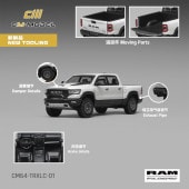 ͽ�� CM64-TRXLC-01 CM-Model 1/64 ��� �ե����ʥ� ���ǥ������ 2024 Ram 1500 TRX 6.2L Supercharged V8 Stellantis Diamond White Crystal Pearl