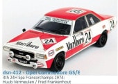 ͽ�� dsn412 �ȥ��ե塼 1/43 ���ڥ� ����ɡ��� GS/E 1974ǯ����24���� 4�� #24 Huub Vermeulen / Fred Frankenhout 