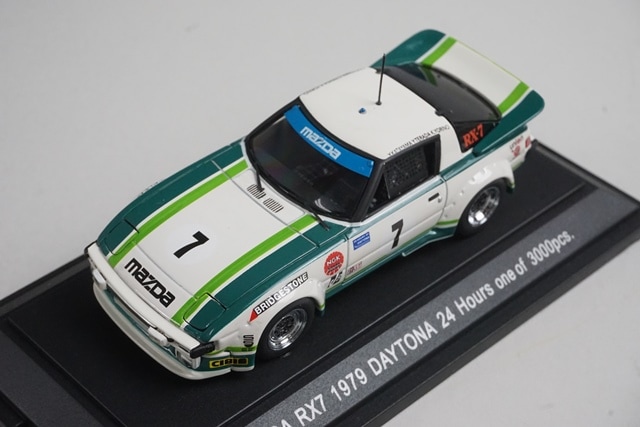EBBRO エブロ　1/43 マツダ RX-7 デイトナ '79 グリーン 8月のひかりのフォトギャラリー「EBBRO 1:43 MAZDA RX-7 DAYTONA