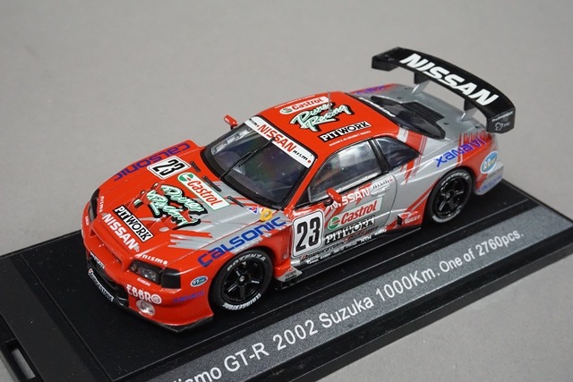 エブロ 1/43 ニスモGT-R V6 鈴鹿1000km 43391 完成品 1/43 エブロ 43391 日産 ニスモ GT-R V6 鈴鹿 1000km 2002 #23