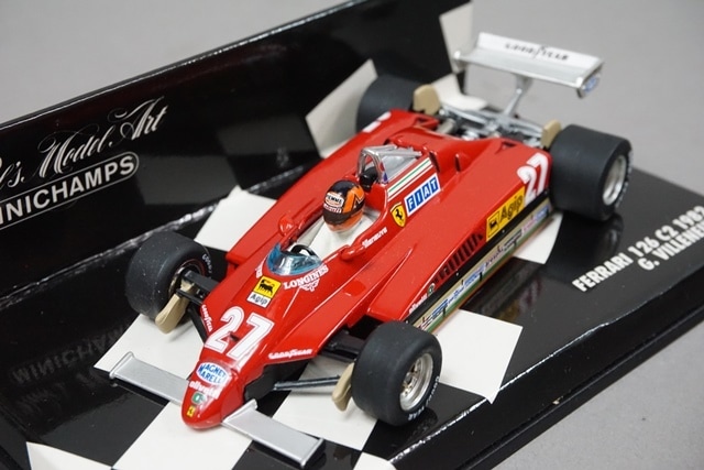 1/43 ミニチャンプス 430820027 フェラーリ 126 C2 G.ビルヌーブ