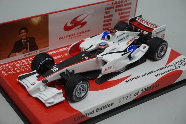 1/43 ミニチャンプス レーシングギア特注 スーパーアグリ ホンダ SA08A