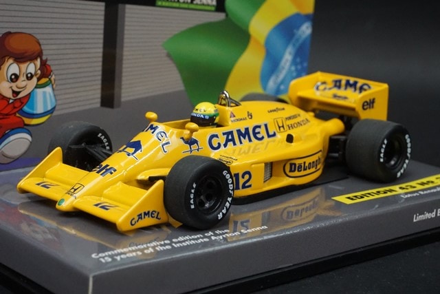 1/43 ミニチャンプス 540431502 ロータス ルノー 99T A.セナ 1987 #12