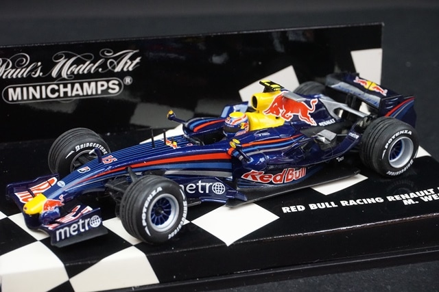 レッドブルレーシングミニカー 1/43 ミニチャンプス 400070015 レッドブルレーシング ルノー RB3 M