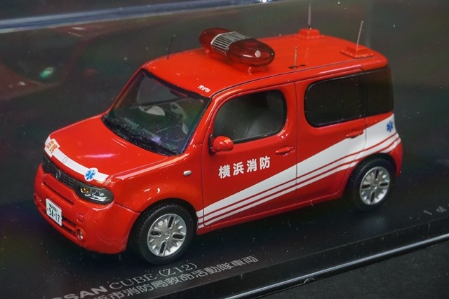 1/43 カーネル CN430901 日産 キューブ Z12 2009 横浜市消防局救命活動