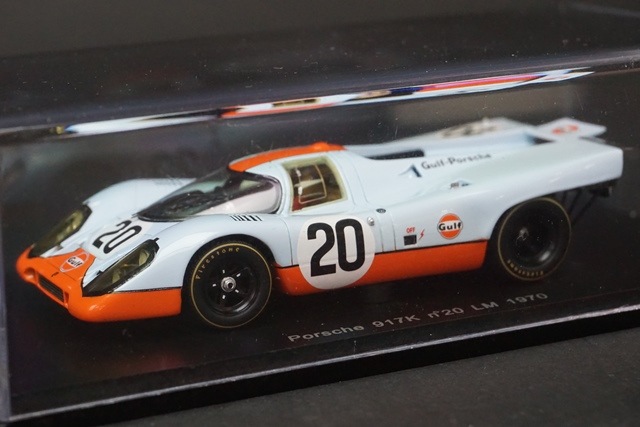 ミニカー　スパーク製　1/43  ガルフ・ポルシェ917K   ルマン1970 SPARK ポルシェ 917K ガルフ ル・マン 1970 #22 1/43 スパーク