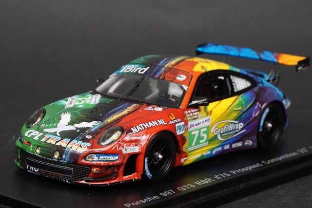 Porsche 997 RSR #23 ミニカー 1/43 1/43スパーク S3416 ポルシェ 997 GT3 RSR LMルマン23位 2011#75