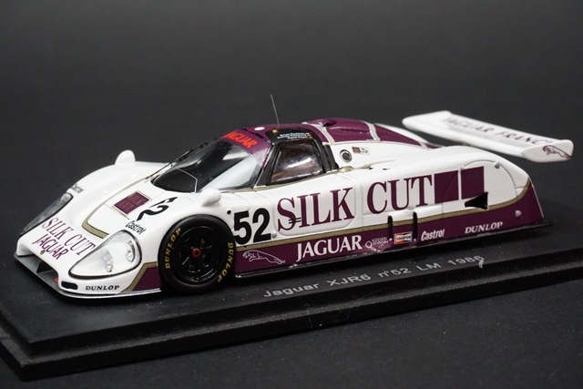 ジャガー　メタルキット　シルクカット　XJR14 シルバーストン　ミニカー アイドロン 1/43 ジャガー XJR-14 ルマン 1991 予選 シルク