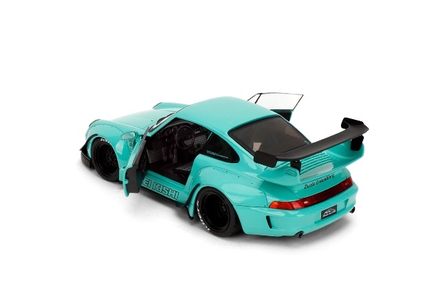 1／18ミニカー イグニッションモデル　ポルシェRWB964ライトブルー【新品】 新品 JADA36463 JadaToys 1/18 ポルシェ RWB KEI KISHI ミントブルー