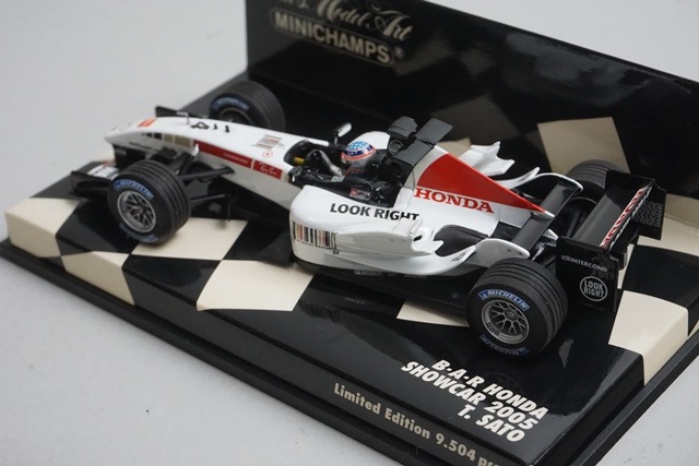 1/43 ミニチャンプス 400050074 BAR ホンダ ショーカー 2005 #4 佐藤