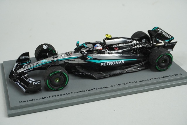 1/43 ���ѡ��� S9573 ��륻�ǥ�AMG �ڥȥ��ʥ� F1������ W16 E �ѥե����ޥ� �������ȥ�ꥢGP 4th 2025 #12 K.����ȥͥå�