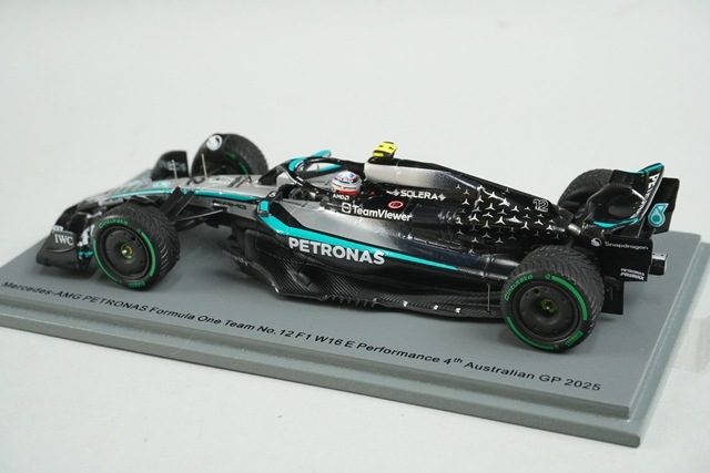 1/43 ���ѡ��� S9573 ��륻�ǥ�AMG �ڥȥ��ʥ� F1������ W16 E �ѥե����ޥ� �������ȥ�ꥢGP 4th 2025 #12 K.����ȥͥå�