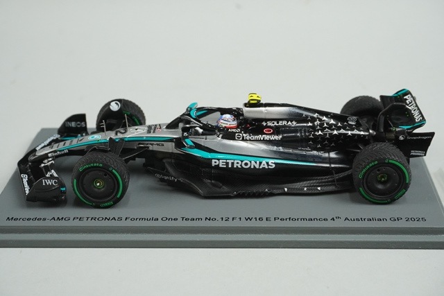 1/43 ���ѡ��� S9573 ��륻�ǥ�AMG �ڥȥ��ʥ� F1������ W16 E �ѥե����ޥ� �������ȥ�ꥢGP 4th 2025 #12 K.����ȥͥå�