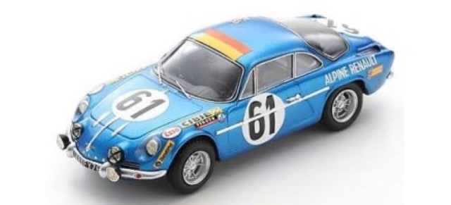����S6102 ���ѡ��� 1/43  Alpine A110 #61 24H Le Mans 1968 M. Nusbaumer - J. Bourdon