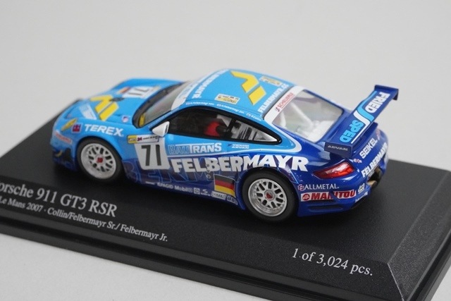 1/64 ミニチャンプス 640076771 ポルシェ 911 GT3 RSR ルマン