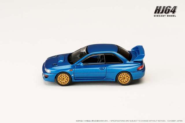 ボルバルブルー　フル初期 ホビージャパン 1/64 スバル インプレッサ 22B STi Version (GC8