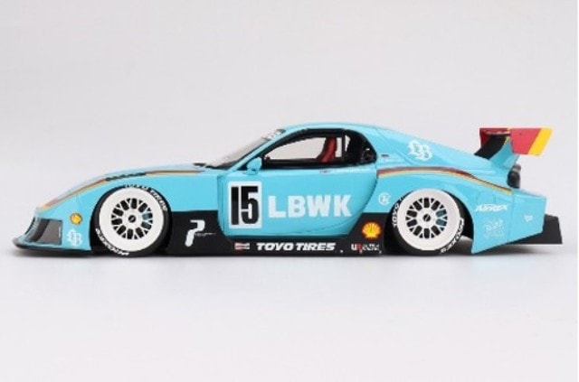 リバティーウォーク　ミニカー Top Speed 1/18 マツダ RX-7 LB-Super Silhouette リバティー