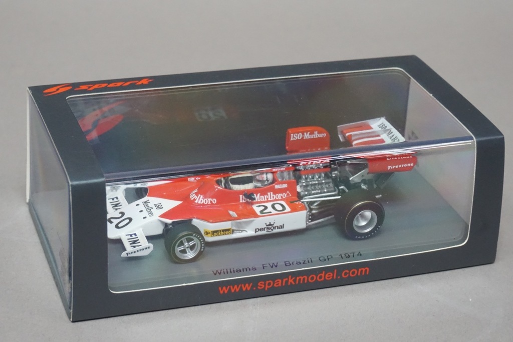 1/43 スパーク S7578 Iso ウィリアムズ FW ブラジルGP 1974