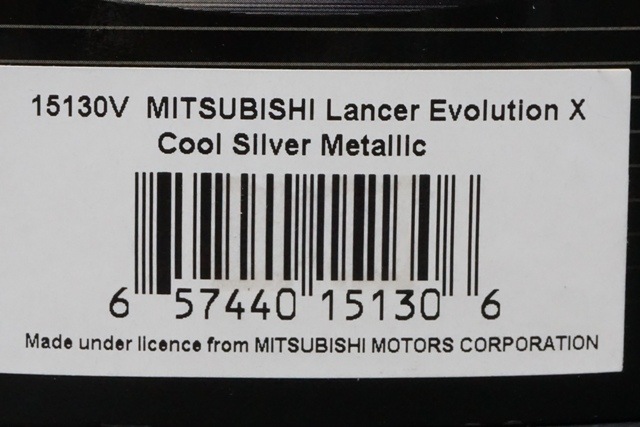 1/43 VITESSE 15130V 三菱 ランサー エボリューション X Cool Silver