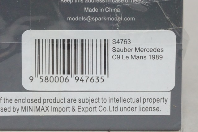 1/43 ѡ S4763 С 륻ǥ C9 ޥ 1989#62