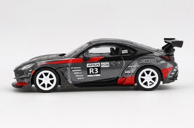 ���� MGT00820-L TSM MINI-GT 1/64 �ȥ西 Toyota GR86 HKS Turbocharged GR86 Larry Chen (���ϥ�ɥ�) 