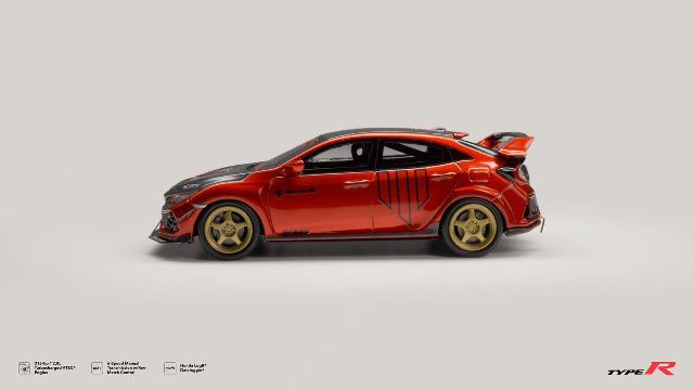 新品 NA 1/64 ホンダ CIVIC Type R FK8 メタリックオレンジ