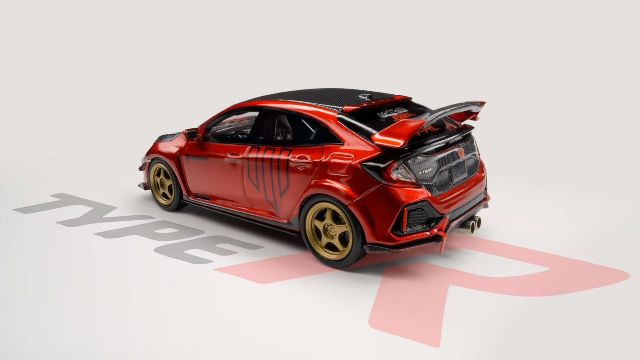 新品 NA 1/64 ホンダ CIVIC Type R FK8 メタリックオレンジ