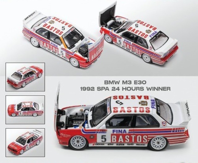 新品 MOKE 1/64 BMW E30 M3 DTM 1992 SPA 24 HOURS WINNER #5, Boost